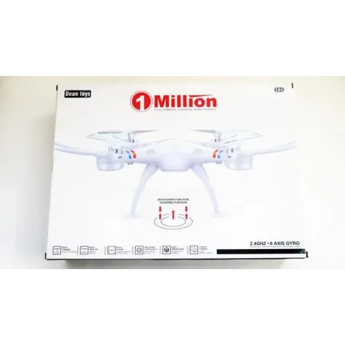 Квадрокоптер Tean Toys DRONE 1 Milliomn з Wifi камерою HD. радіус 120 метрів, Білий - фото 4