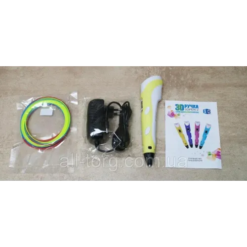Дитяча 3D ручка 3D PEN 2 MYRIWELL, керамічний носик, екран, 10м пластику, різні кольори - фото 5