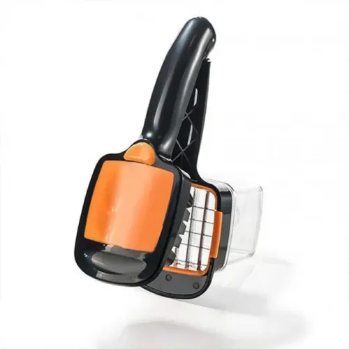 Овощерезка слайсер Dicer Fruit Vegetable Cutter Nicer Dicer Quick Stainless Steel Chopper - ORANGE 5 в 1 - фото 3