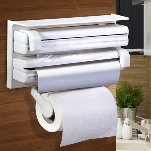Тройной органайзер для кухни TRIPLE PAPER DISPENSER для фольги, пищевой пленки, бумажных полотенец - фото 4