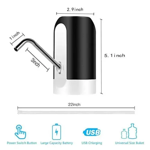 Помпа для води сенсорна Water dispenser pump Pro, електрична, акумуляторна - фото 2