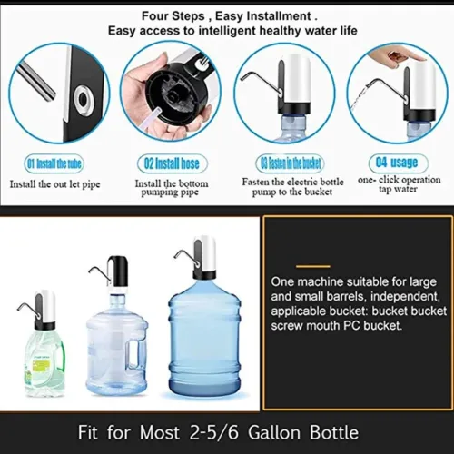 Помпа для води сенсорна Water dispenser pump Pro, електрична, акумуляторна - фото 5