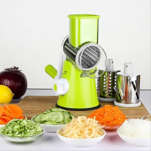 Овочерізка мультислайсер Kitchen master tabletop Drum Grater з функцією шатківниці - фото 6
