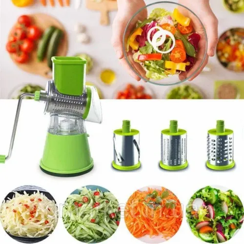 Овощерезка мультислайсер Kitchen master tabletop Drum Grater с функцией шинковки - фото 5