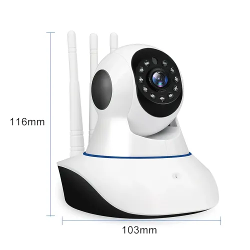 Беспроводная поворотная WIFI IP камера SMART PRO Q5, с датчиком движения и ночным видением, белая - фото 5