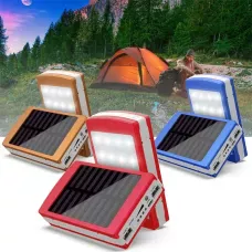 Внешний аккумулятор Power bank 50000mAh  (СОЛНЕЧНАЯ БАТАРЕЯ) С LED подсветкой, разные цвета