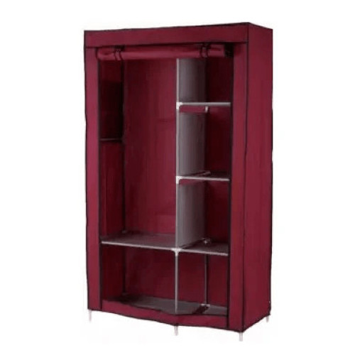 Складаний тканинний шафа 6 відділень HCX Storage Wardrobe коричневий - фото 5