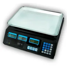 Торгові ваги ACS 50KG Staropera T5045 акумулятор 6V, лічильник ціни, чорний