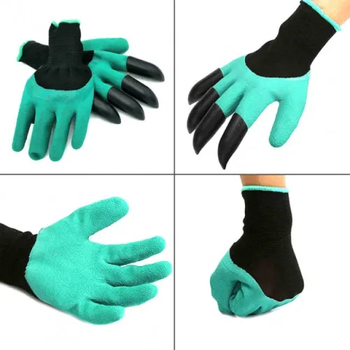 Резиновые перчатки с когтями для сада и огорода Garden Genie Gloves - фото 3