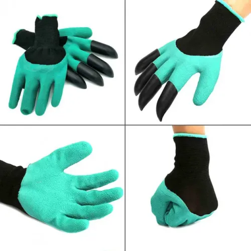 Резиновые перчатки с когтями для сада и огорода Garden Genie Gloves - фото 3