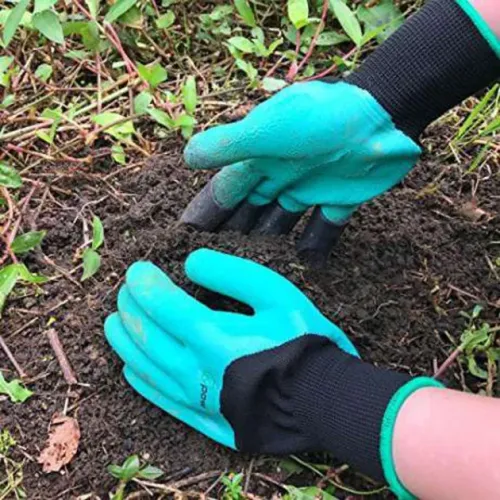 Резиновые перчатки с когтями для сада и огорода Garden Genie Gloves - фото 5