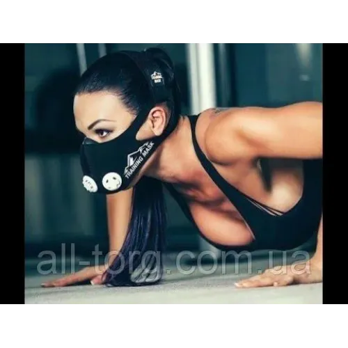 Тренувальна маска для дихання ELEVATION TRAINING MASK 2.0 Crossfit, всі розміри, чорна - фото 3