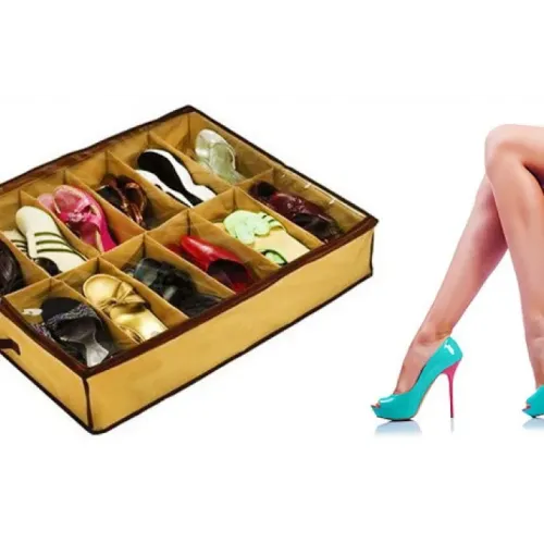 Органайзер для взуття Shoes Under,Органайзер для зберігання взуття, Для зберігання взуття! - фото 3
