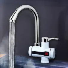Цифровий миттєвий водонагрівач Pro Delimano з екраном, 3кВт, білий