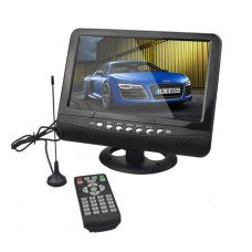 Портативний телевізор 10 дюймів DVB T2 OPERA NS-1002, з акумулятором, 220/12V, Чорний