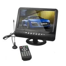 Портативний телевізор 10 дюймів DVB T2 OPERA NS-1002, з акумулятором, 220/12V, Чорний
