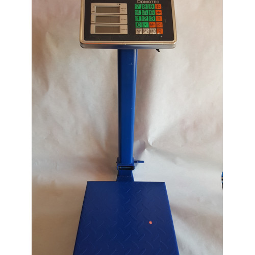 Напольные торговые весы ACS до 150 kg  30*40 cм  кг усиленные металлическая голова 6v - фото 4