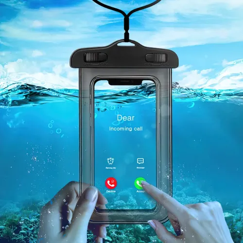 Водонепроникний чохол для телефона Aqua Pro ST-104, універсальний, для занурення до 5 м, з ПВХ - фото 4