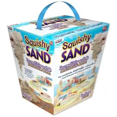 Набор 4 в 1 детский кинетический песок Squishy SAND,  3 формы
