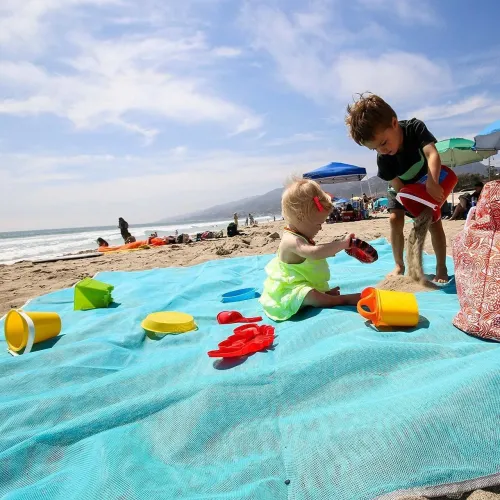 Анти-песок коврик для пляжа Sand Free MAT 200*150 см, разные цвета - фото 2