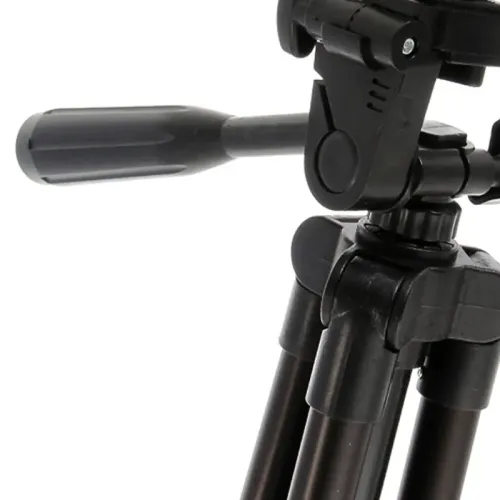 Штатив для відеотехніки і смартфона з рівнем TRIPOD TF-3120, розкладний, чорний - фото 3