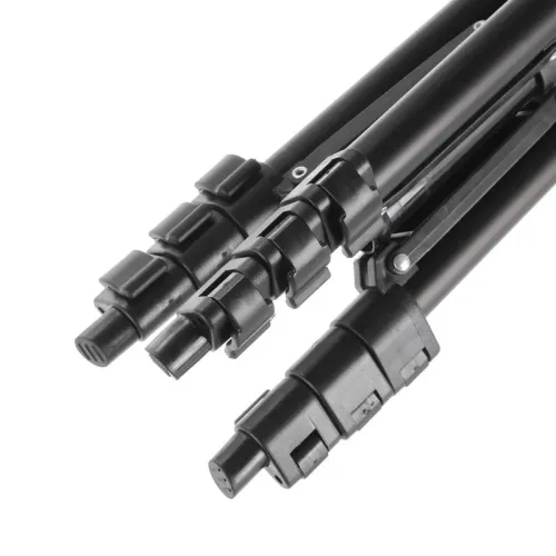 Штатив для відеотехніки і смартфона з рівнем TRIPOD TF-3120, розкладний, чорний - фото 4