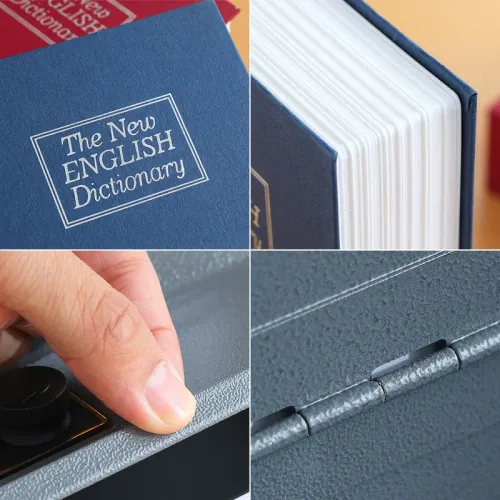 Велика книга сейф LONDON Book safe, з ключем, велика 24 см висота - фото 3