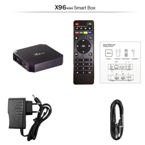 ТВ-приставка SmartQ TV BOX X96 mini. (1/8 Gb) 4-ядерна на Android 7.1, чорний - фото 3
