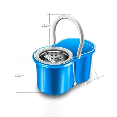Швабра з відром Spin MOP 360 з турбо-віджимом, телескопічна ручка, різні кольори - фото 11
