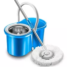 Швабра з відром Spin MOP 360 з турбо-віджимом, телескопічна ручка, різні кольори