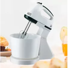 Ручной миксер с чашей GRANT 606 Smart pro, пластиковая чаша, 7 скоростей, 1600Вт, белый