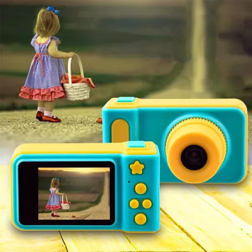 Детский фотоаппарат Baby Insta pro V7 kids camera, с экраном 2,0 дюйма, два цвета - фото 11