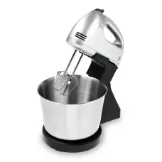 Ручной миксер Crownberg CB7321 Pro, стационарный, 150 Вт, 7 скоростей, металлическая чаша