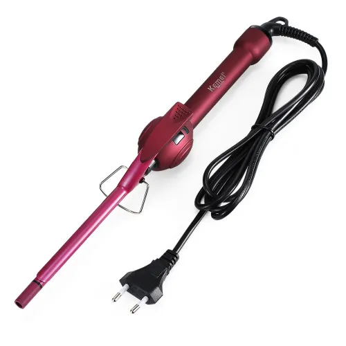 Професійна плойка для завивки Kemei Curlers ceramic pro KM 1023, плойка для афрокудрей 8,8 мм - фото 5