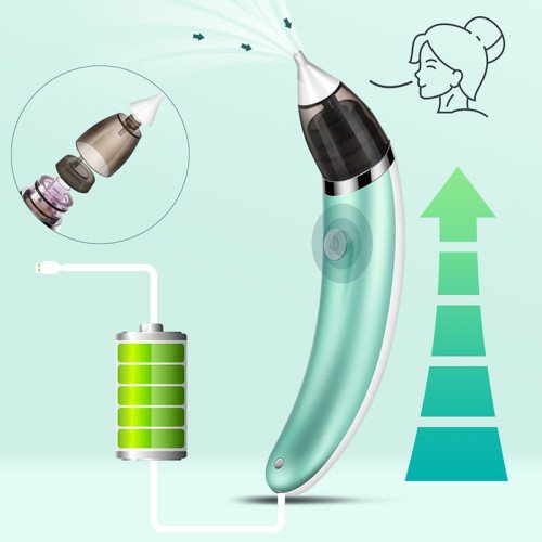 Дитячий назальний аспіратор електро Infant nasal absorber, соплевідсмоктувач електричний - фото 2
