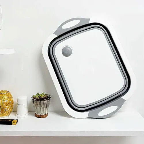 Складана миска Salter Chopper 3в1 з функцією друшляка та обробної дошки, 40х30 см - фото 6