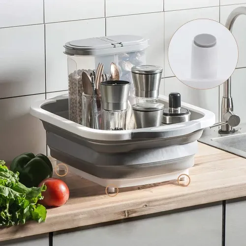 Складана миска Salter Chopper 3в1 з функцією друшляка та обробної дошки, 40х30 см - фото 4