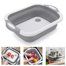 Складана миска Salter Chopper 3в1 з функцією друшляка та обробної дошки, 40х30 см
