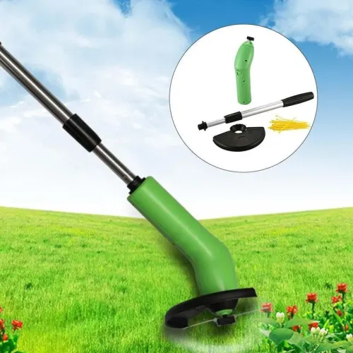 Портативна ручна газонокосарка Grass trimmer PRO, набір з 30 лісок в подарунок, телескопічна ручка - фото 10