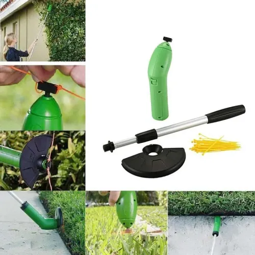 Ручная портативная газонокосилка Grass trimmer PRO, набор из 30 лесок в подарок, телескопическая ручка - фото 2
