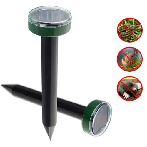 Ультразвуковой отпугиватель кротов, насекомых, грызунов Garden Pro D-1102, на солнечной батарее, влагостойкий - фото 2