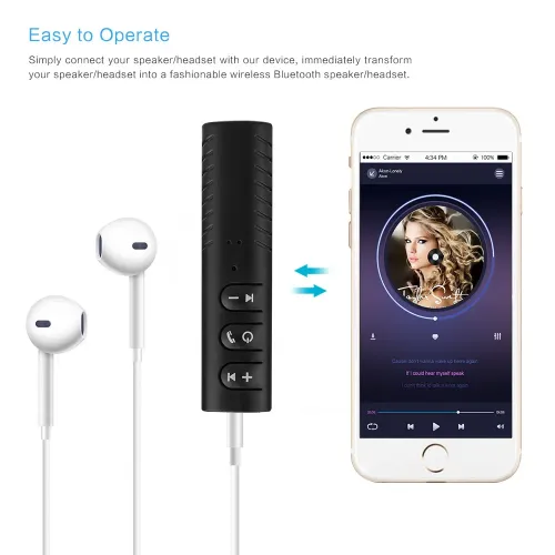 Акумуляторний AUX Bluetooth ресивер STEREO Music Reciver LD-B09, для бездротового підключення аудіо пристроїв - фото 5