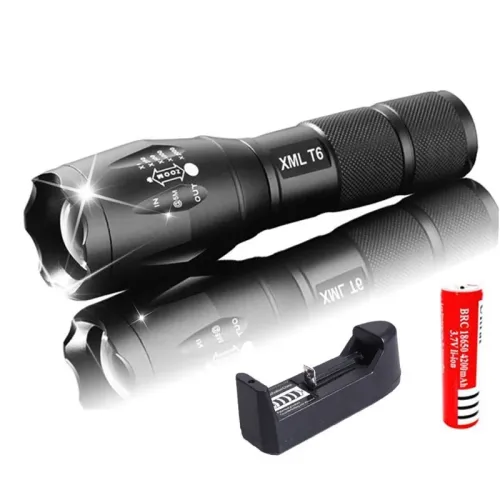 Тактичний ліхтар Bailong PC-1831-T6 ZOOM PLUS , вологостійкий, акумуляторний, 3 режиму