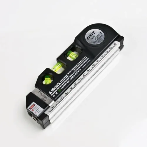 Лазерний рівень з вбудованою рулеткою FIXIT Laser level pro 3, 2 площини, чорний - фото 6