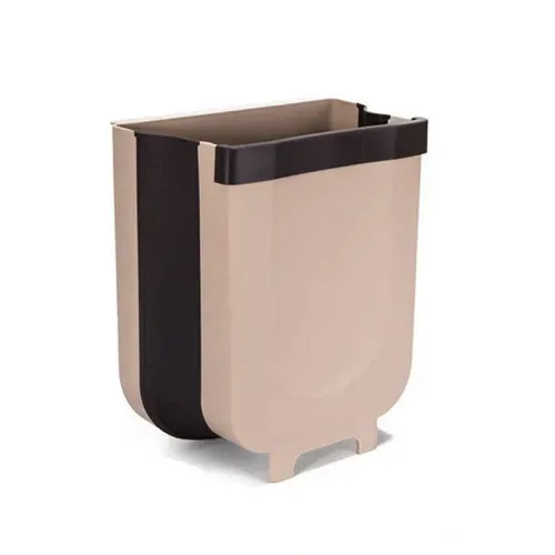 Складаний контейнер на двері Kitchen Wet garbage FLEXIBLE BIN, розкладний, колір бежевий