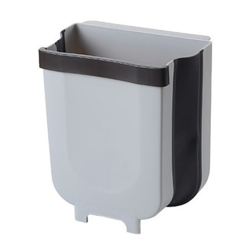 Складной мусорный контейнер на двери Kitchen Wet garbage FLEXIBLE BIN, раскладной, бежевый цвет - фото 4