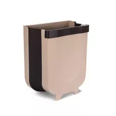 Складной мусорный контейнер на двери Kitchen Wet garbage FLEXIBLE BIN, раскладной, бежевый цвет
