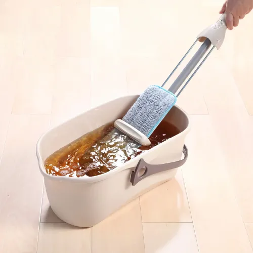 Швабра з відтискачем SPIN MOP 360 з мікрофіброю, телескопічна ручка, обертання на 360 градусів - фото 7
