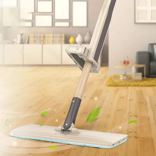 Швабра з відтискачем SPIN MOP 360 з мікрофіброю, телескопічна ручка, обертання на 360 градусів - фото 2