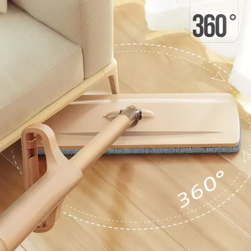 Швабра з відтискачем SPIN MOP 360 з мікрофіброю, телескопічна ручка, обертання на 360 градусів - фото 4